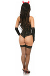 Lavish 4 PC Sexy Gothic Devil Corset Costume - Love it Curvy