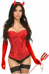 Lavish 4 PC Daring Devil Corset Costume - Love it Curvy
