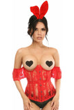 Lavish 3 PC Sexy Red Bunny Corset Costume