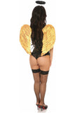 Lavish 3 PC Golden Gothic Angel Corset Costume