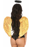 Lavish 3 PC Golden Gothic Angel Corset Costume