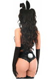 Lavish 4 PC Vinyl Vixen Bunny Corset Costume