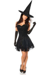 Lavish 3 PC Sultry Witch Corset Dress Costume - Love it Curvy