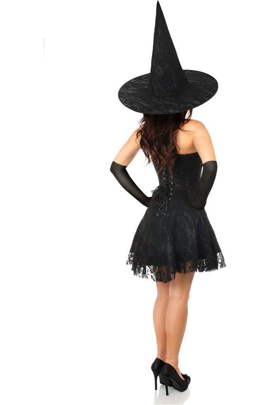 Lavish 3 PC Sultry Witch Corset Dress Costume - Love it Curvy