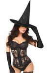 Lavish 3 PC Sheer Witch Corset Costume - Love it Curvy