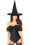 Lavish 3 PC Premium Lace Witch Corset Costume - Love it Curvy