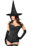 Lavish 3 PC Midnight Witch Corset Costume - Love it Curvy