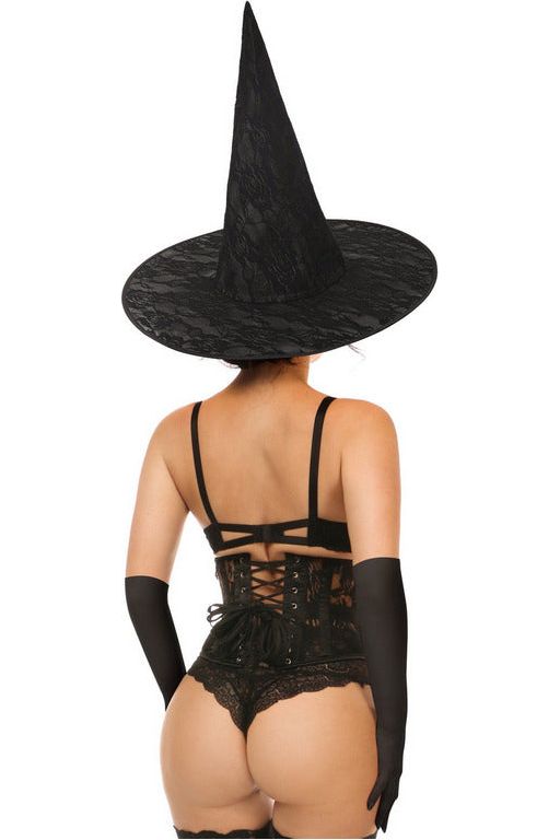 Lavish 3 PC Daring Witch Corset Costume - Love it Curvy