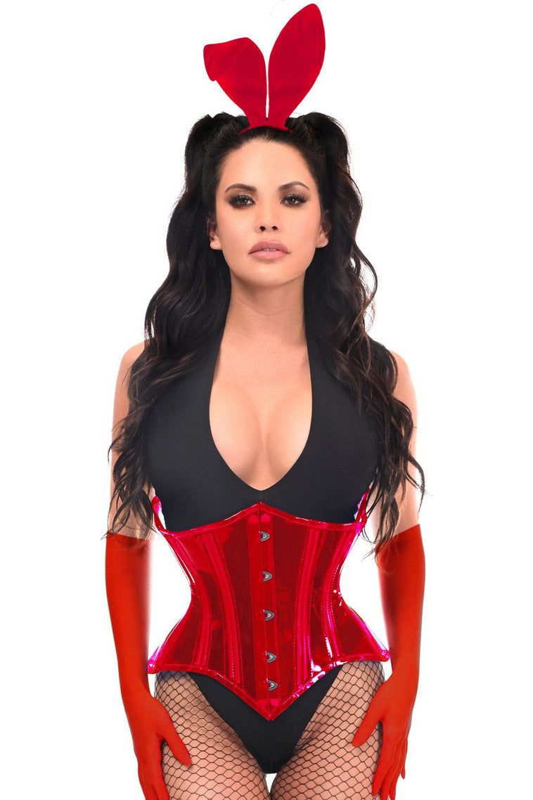 Lavish 4 PC Red Festival Bunny Corset Costume - Love it Curvy