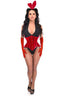 Lavish 4 PC Red Festival Bunny Corset Costume - Love it Curvy