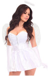 Lavish 5 PC Sweet Angel Corset Costume - Love it Curvy