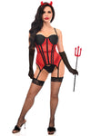 Lavish 4 PC Sexy Devilish Diva Lingerie Costume - Love it Curvy
