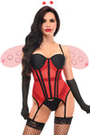 Lavish 4 PC Sexy Ladybug Lingerie Costume - Love it Curvy