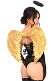 Lavish 4 PC Golden Angel Corset Costume