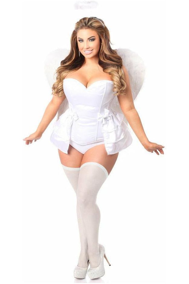 Lavish 4 PC Angelic Corset Costume - Love it Curvy