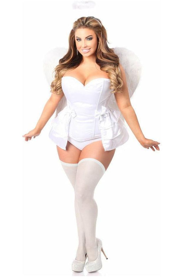 Lavish 4 PC Angelic Corset Costume