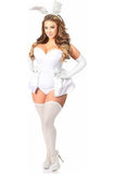 Lavish 4 PC White Bunny Corset Costume