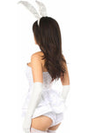 Lavish 4 PC White Bunny Corset Costume - Love it Curvy