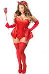 Lavish 5 PC Devilicious Corset Costume - Love it Curvy