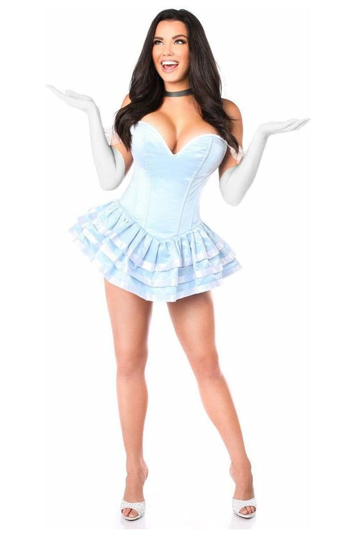 Daisy Corsets light blue Fairytale Princess costume with a layered skirt
