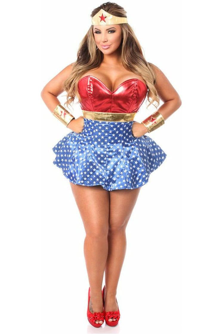 Lavish 3 PC Superhero Corset Dress Costume - Love it Curvy