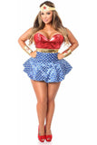 Lavish 3 PC Superhero Corset Dress Costume