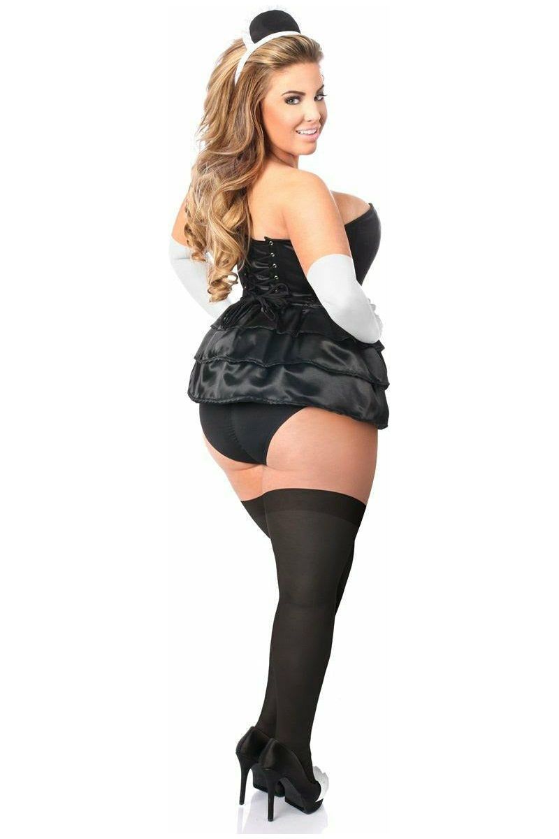 Lavish 5 PC Frisky French Maid Corset Costume - Love it Curvy