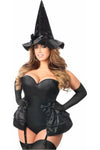 Lavish 4 PC Midnight Witch Corset Costume - Love it Curvy