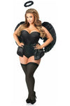Lavish 4 PC Angel of Darkness Corset Costume - Love it Curvy