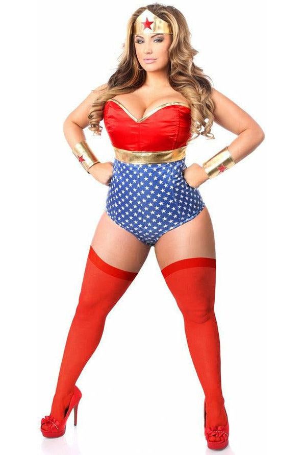 Lavish 3 PC Sexy Superhero Costume - Love it Curvy