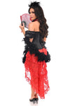 Lavish 6 PC Saloon Girl Corset Costume - Love it Curvy