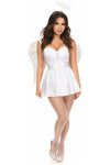 Lavish 4 PC Sexy Angel Corset Costume - Love it Curvy