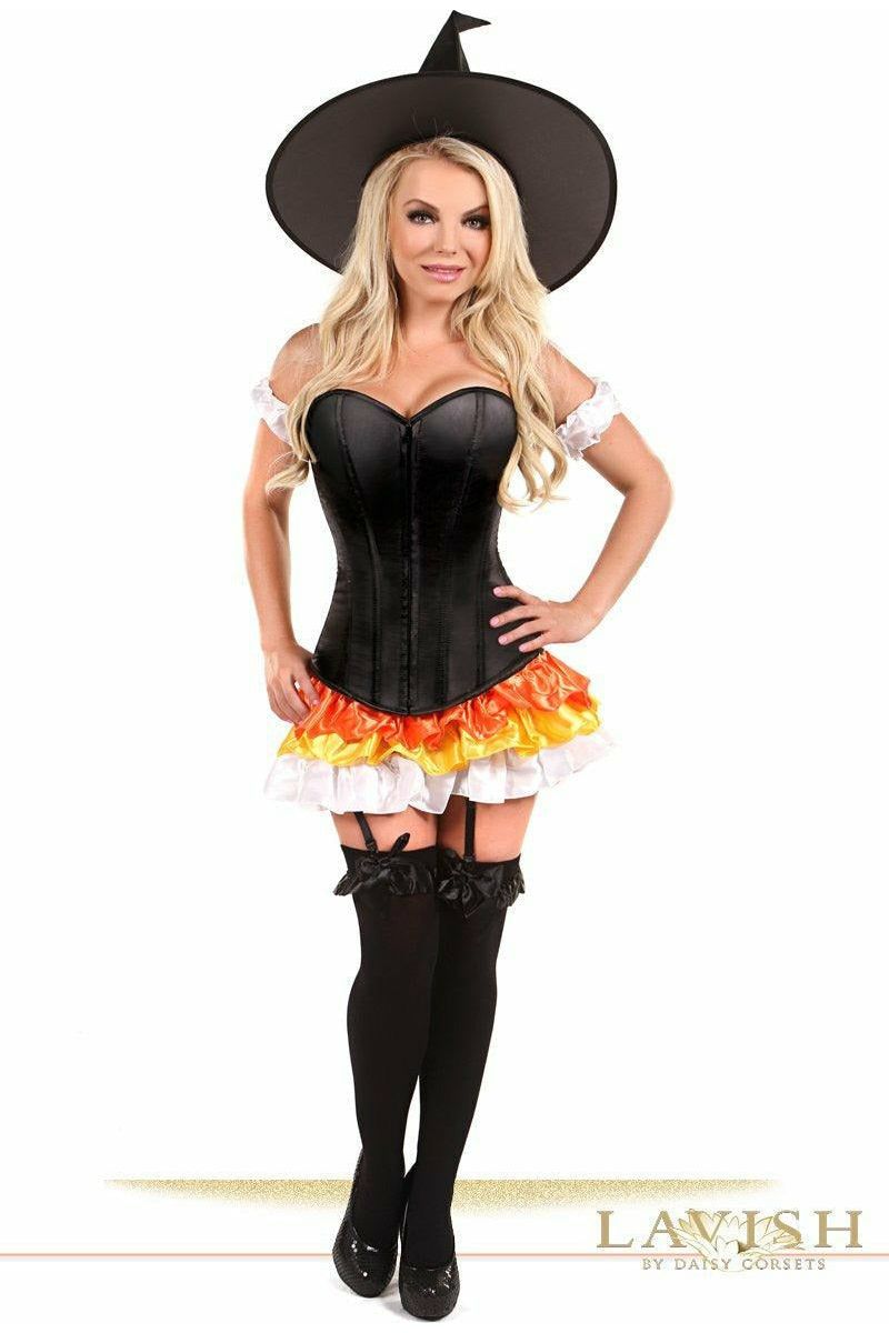 Lavish 4 PC Witch Corset Costume - Love it Curvy