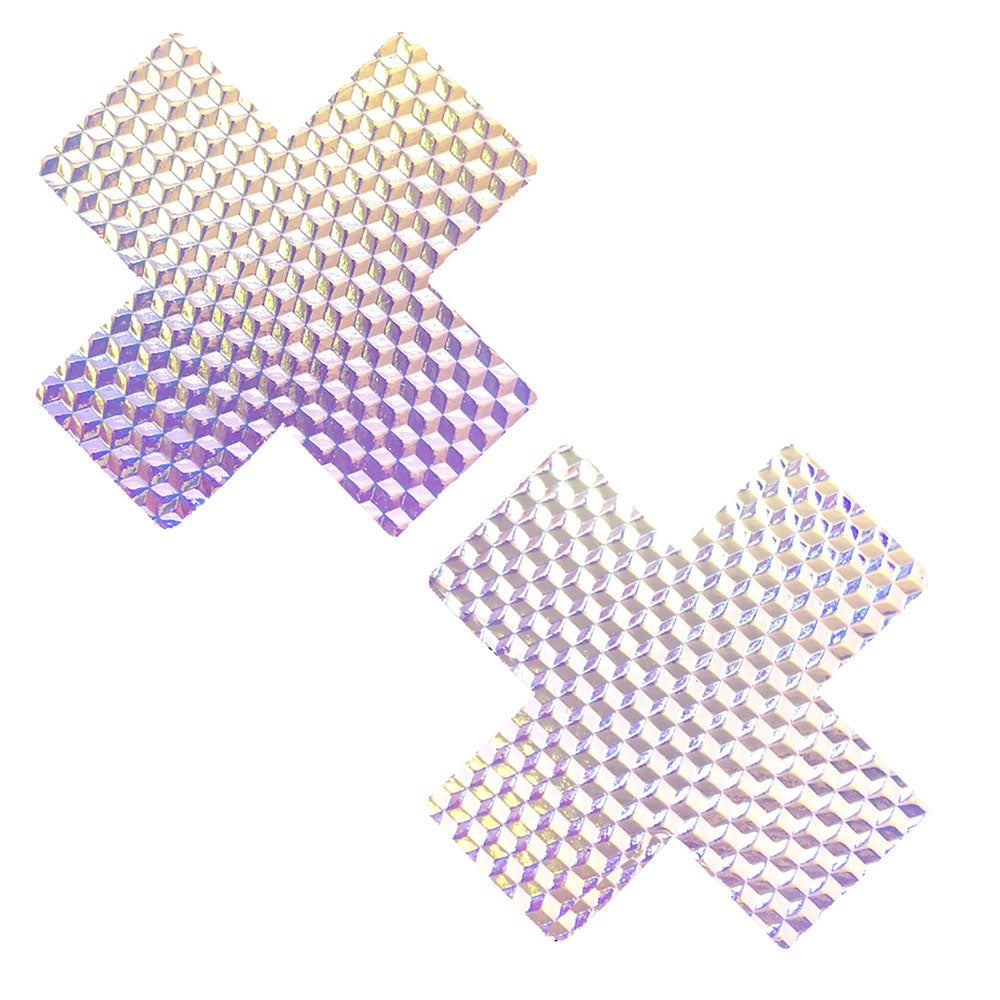 Mine Crafty 3d Pastel X Factor Nipztix Pasties Lustful Lilac Holographic - Love it Curvy