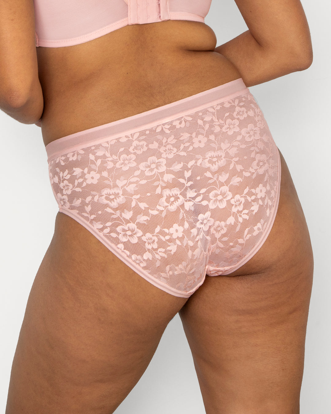 No Show Lace High Cut Brief | Love It Curvy