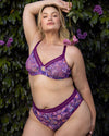 No Show Lace Printed Brief | Love It Curvy