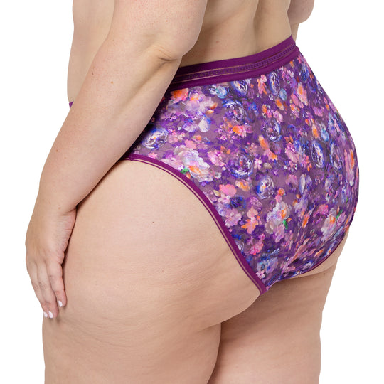 No Show Lace Printed Brief | Love It Curvy