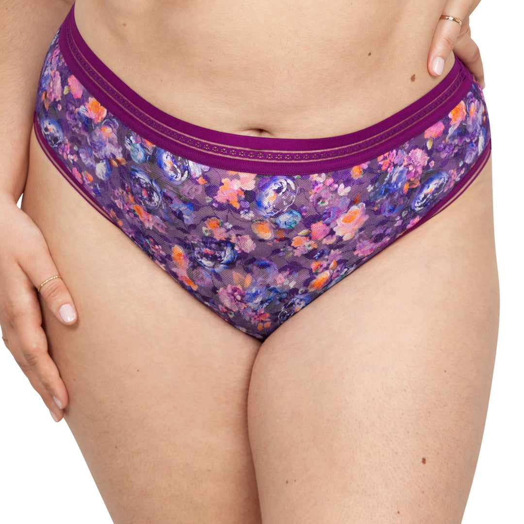 No Show Lace Printed Brief | Love It Curvy