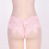 Sexy Sheer Floral Lace Brief Panties in black - Love It Curvy