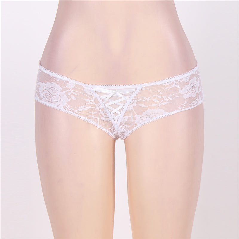 Crotchless Floral Lace Panty | Plus Size | Love It Curvy