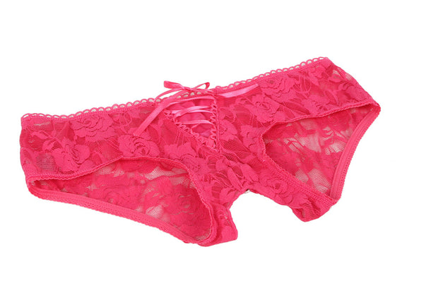 Crotchless Floral Lace Panty | Plus Size | Love It Curvy