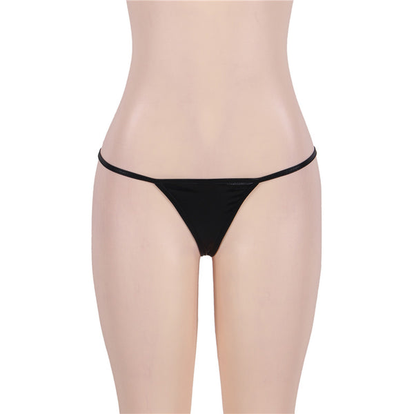 Metallic Faux Leather G-String | Love It Curvy