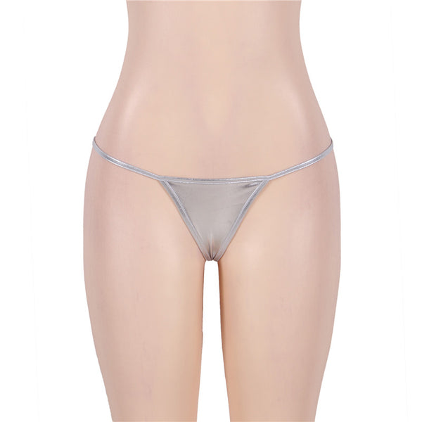 Metallic Faux Leather G-String | Love It Curvy