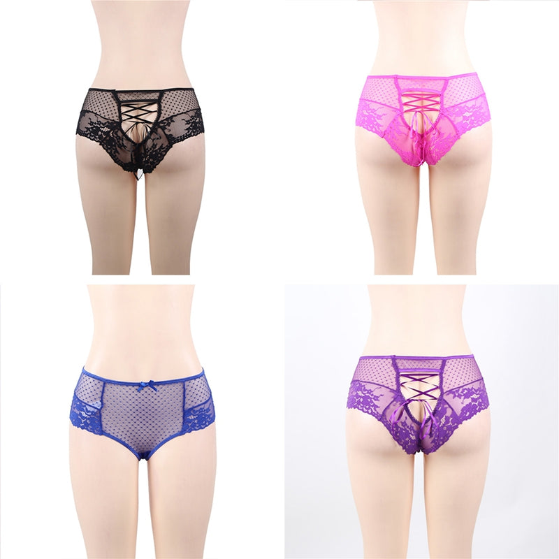 Sexy High Waist Lace Strappy Panty 4in1 Box | Love it Curvy