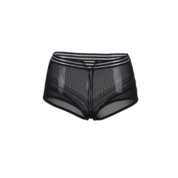 High-Waisted Strappy Lace & Mesh Panty | Love It Curvy