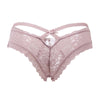 Floral Lace Mesh Panty with Lace-Up Back | Love It Curvy