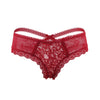 Floral Lace Mesh Panty with Lace-Up Back | Love It Curvy