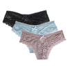 Floral Lace Mesh Panty with Lace-Up Back | Love It Curvy