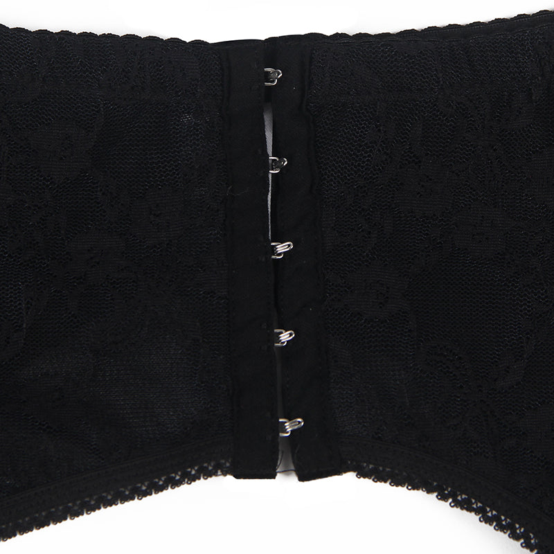 Sexy Lace Gartered Panties Womens High Waist Plus Size Lingerie - Love It Curvy