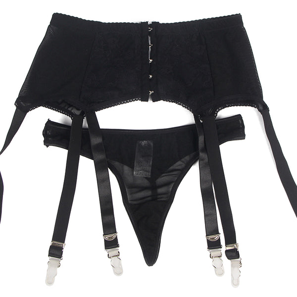 Sexy Lace Gartered Panties Womens High Waist Plus Size Lingerie - Love It Curvy